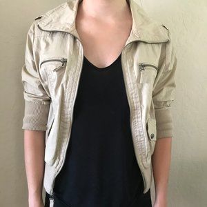 Tan Bomber Jacket